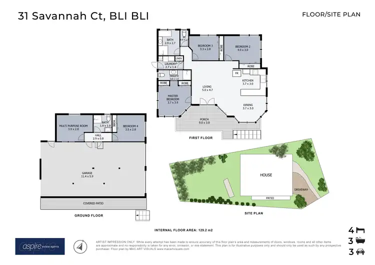Floorplan of Homely house listing, 31 Savannah Court, Bli Bli QLD 4560