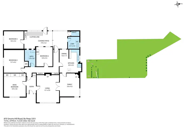 Floorplan of Homely house listing, 870 Smarts Hill Road, Bo Peep VIC 3351