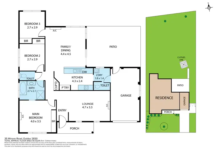 Floorplan of Homely house listing, 35 Minore Road, Dubbo NSW 2830