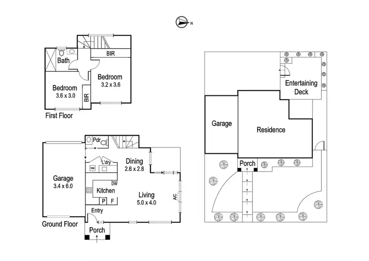 Floorplan of Homely townhouse listing, 179 Watsonia Road, Watsonia VIC 3087