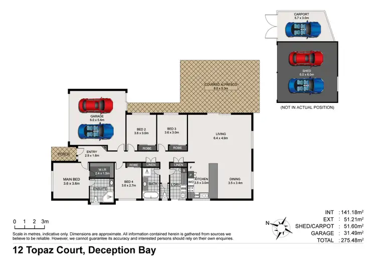 Floorplan of Homely house listing, 12 Topaz Court, Deception Bay QLD 4508