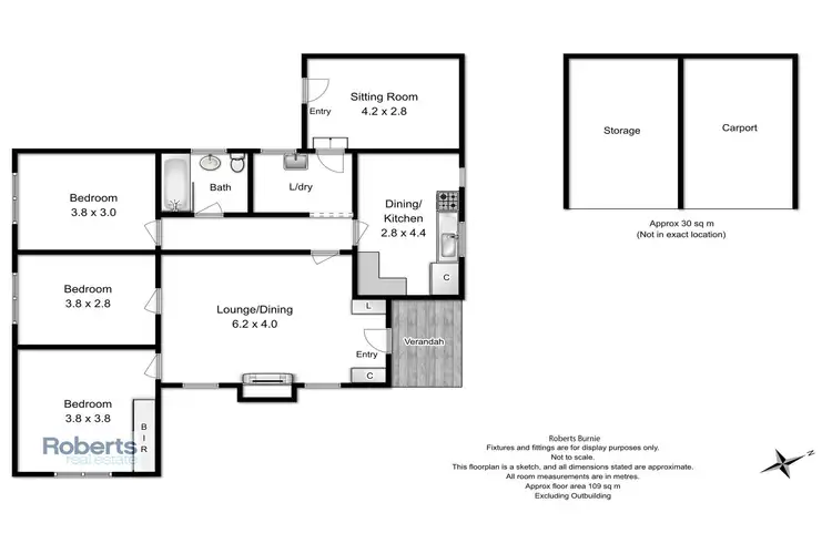 Floorplan of Homely house listing, 10 Giblin Street, Rosebery TAS 7470