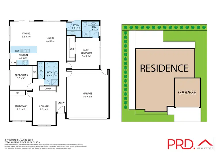 Floorplan of Homely house listing, 3 Hubbard Street, Lucas VIC 3350