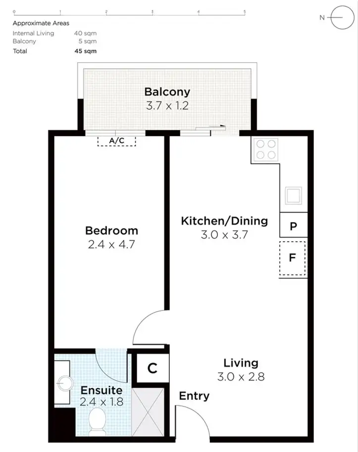 Floorplan of Homely unit listing, 31/50-54 Cambridge Street, West Leederville WA 6007