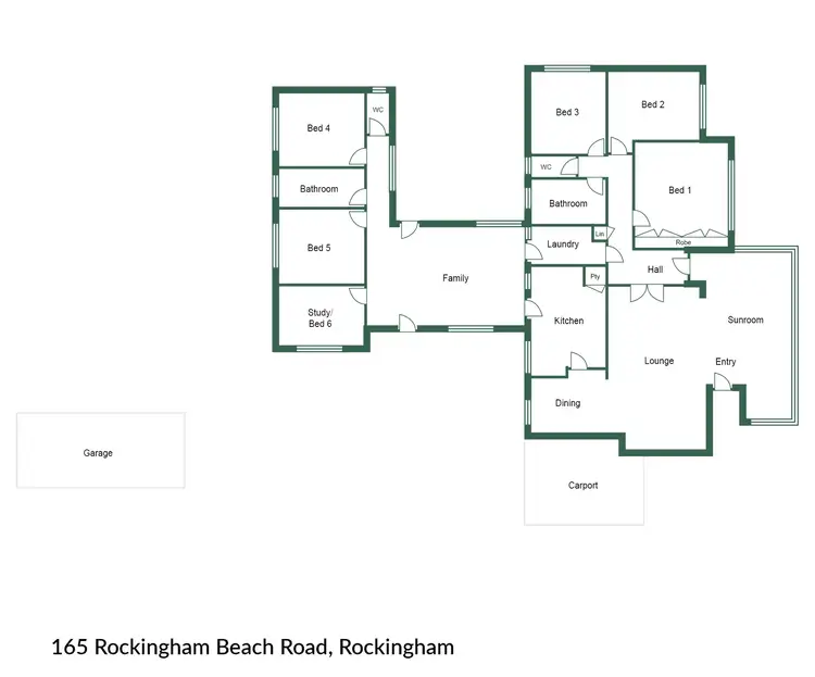 Floorplan of Homely house listing, 165 Rockingham Beach Road, Rockingham WA 6168