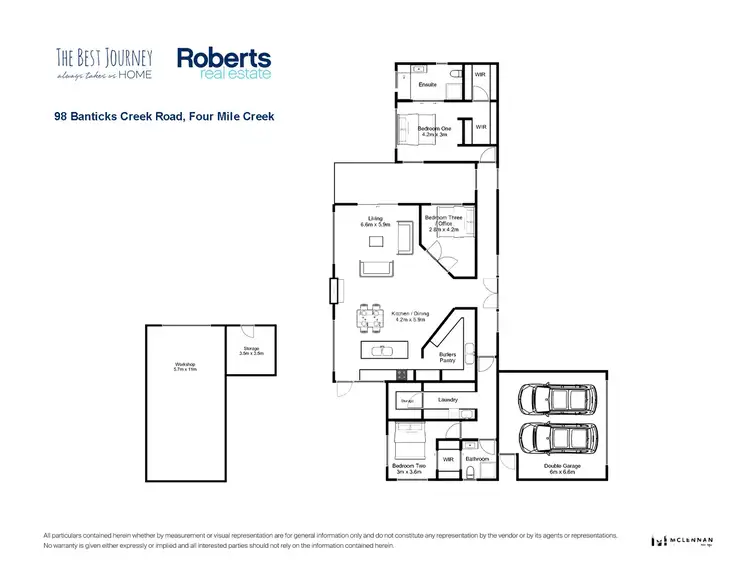 Floorplan of Homely house listing, 98 Banticks Creek Road, Four Mile Creek TAS 7215