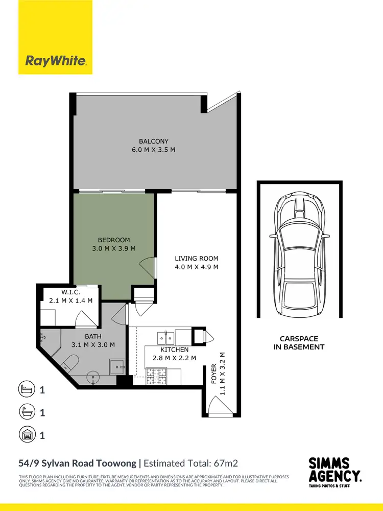 Floorplan of Homely apartment listing, 54/9 Sylvan Road, Toowong QLD 4066