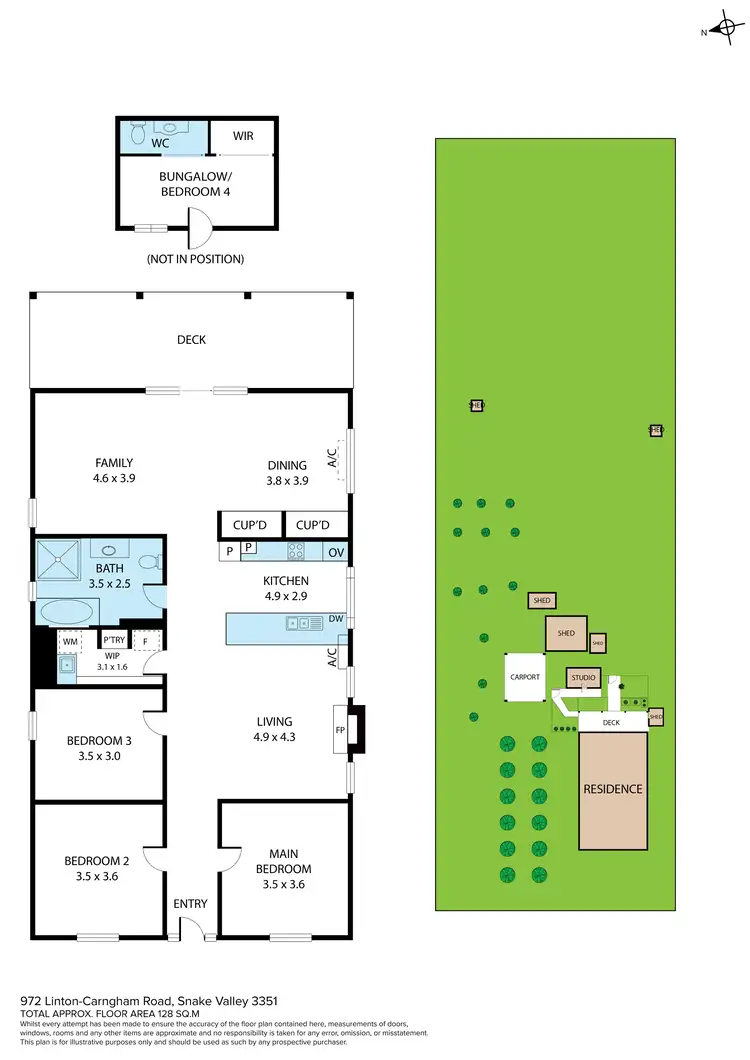 Floorplan of Homely house listing, 972 Linton-Carngham Road, Snake Valley VIC 3351