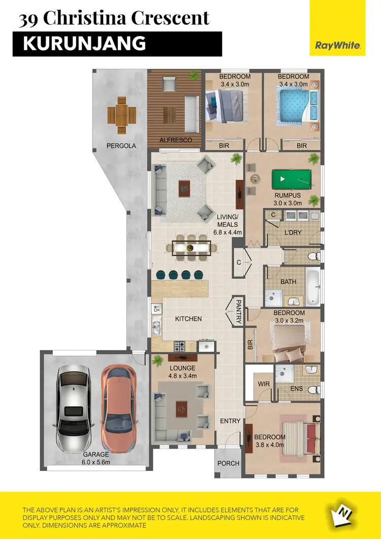 Floorplan of Homely house listing, 39 Christina Crescent, Kurunjang VIC 3337