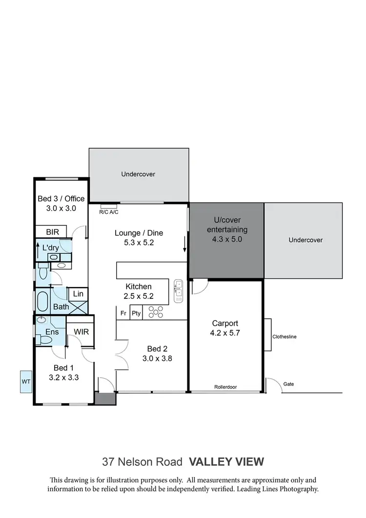 Floorplan of Homely house listing, 37 Nelson Road, Valley View SA 5093