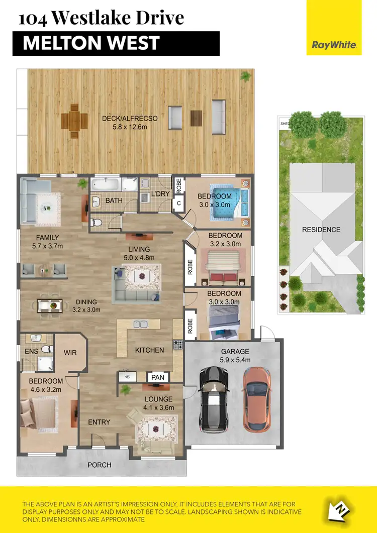 Floorplan of Homely house listing, 104 Westlake Drive, Melton West VIC 3337