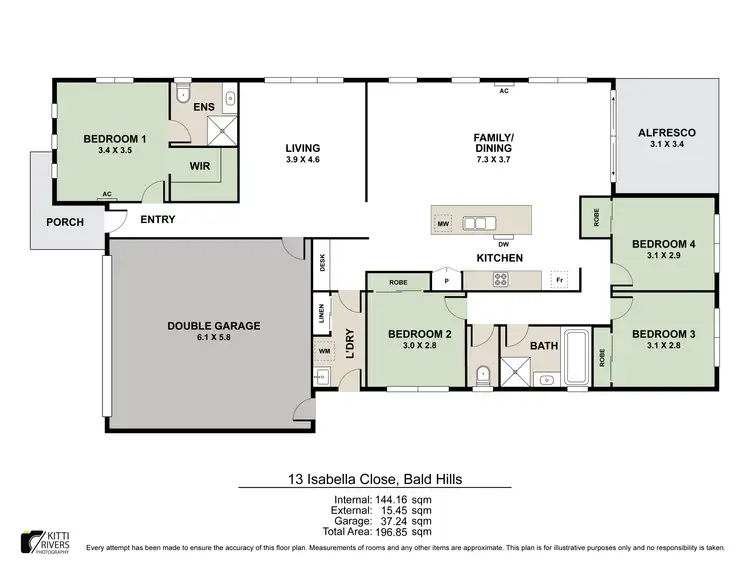 Floorplan of Homely house listing, 13 Isabella Close, Bald Hills QLD 4036