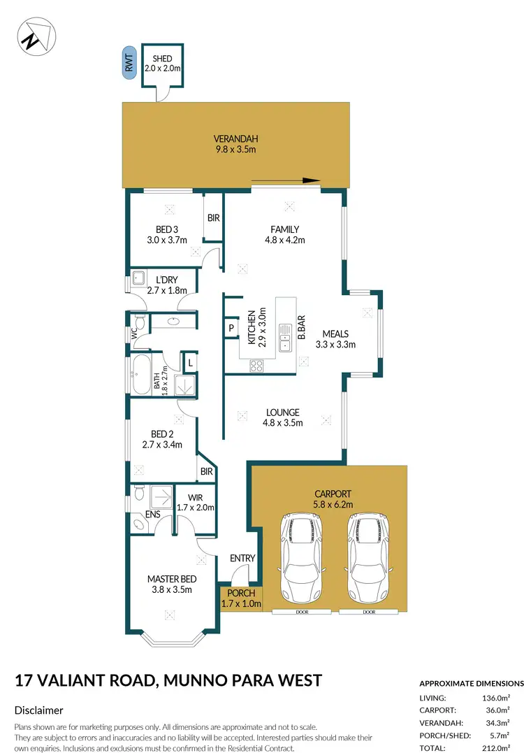 Floorplan of Homely house listing, 17 Valiant Road, Munno Para West SA 5115
