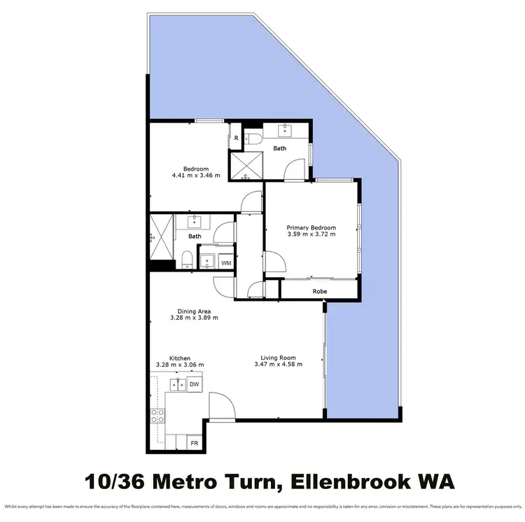 Floorplan of Homely apartment listing, 10/36 Metro Turn, Ellenbrook WA 6069