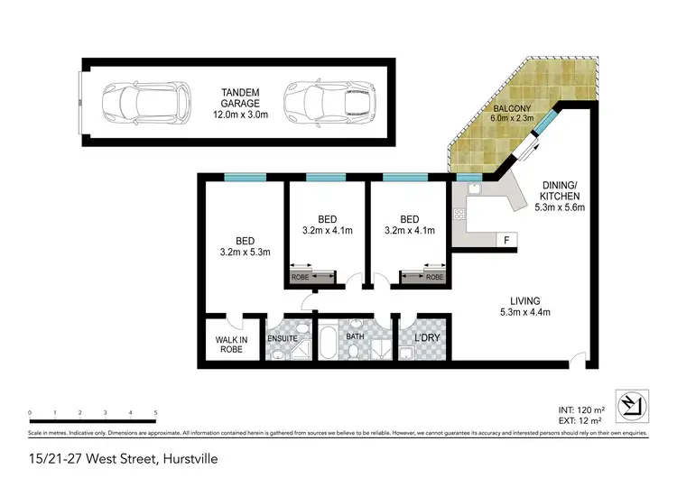 Floorplan of Homely apartment listing, 15/21-27 West Street, Hurstville NSW 2220
