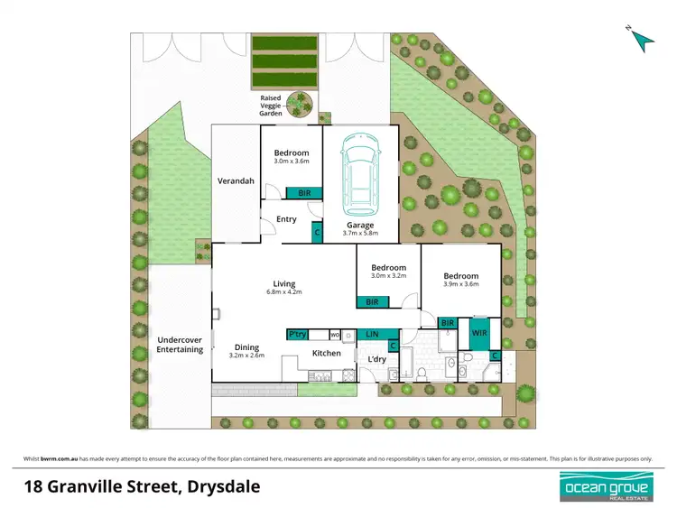 Floorplan of Homely house listing, 18 Granville Street, Drysdale VIC 3222