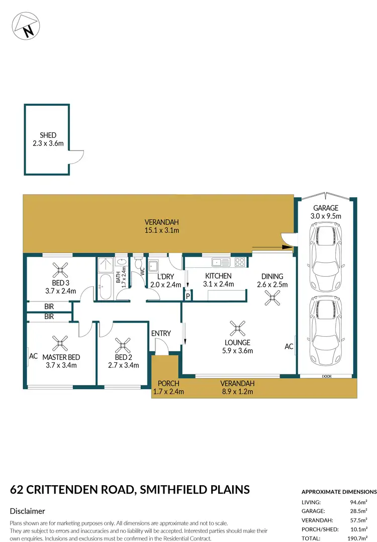 Floorplan of Homely house listing, 62 Crittenden Road, Smithfield Plains SA 5114