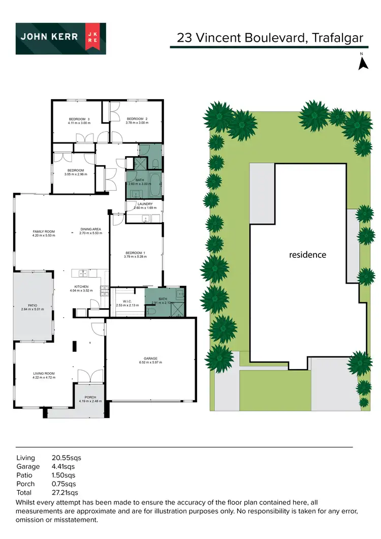 Floorplan of Homely house listing, 23 Vincent Boulevard, Trafalgar VIC 3824