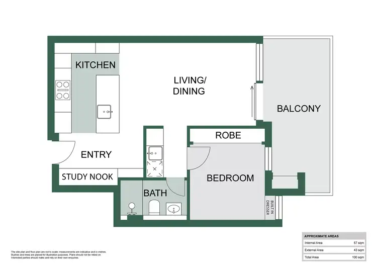 Floorplan of Homely apartment listing, 210/1 Finishline View, Floreat WA 6014