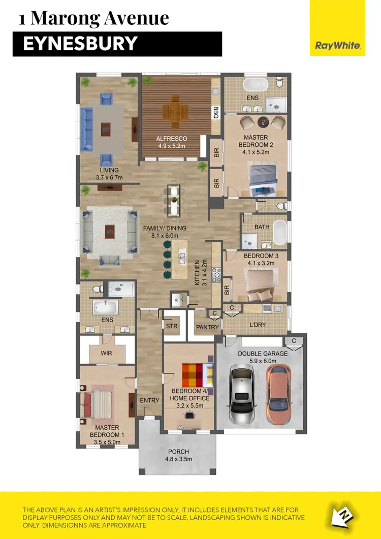 Floorplan of Homely house listing, 1 Marong Avenue, Eynesbury VIC 3338