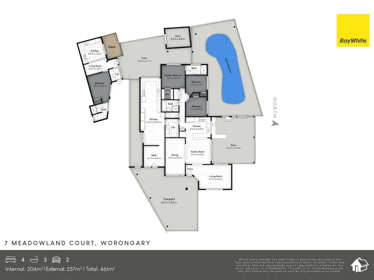 Floorplan of Homely house listing, 7 Meadowland Court, Worongary QLD 4213