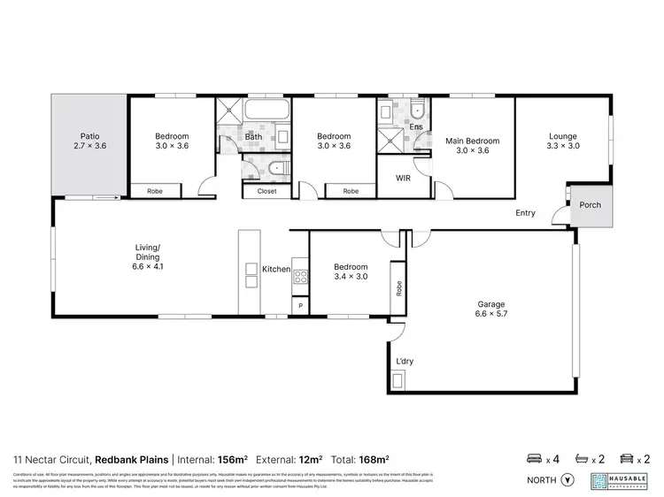 Floorplan of Homely house listing, 11 Nectar Circuit, Redbank Plains QLD 4301