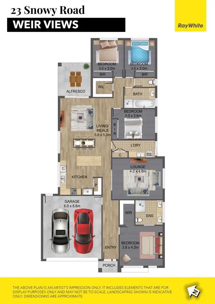 Floorplan of Homely house listing, 23 Snowy Road, Weir Views VIC 3338