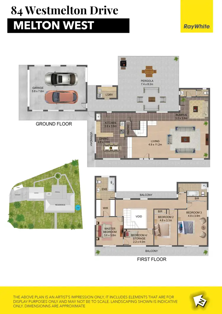 Floorplan of Homely house listing, 84 Westmelton Drive, Melton West VIC 3337