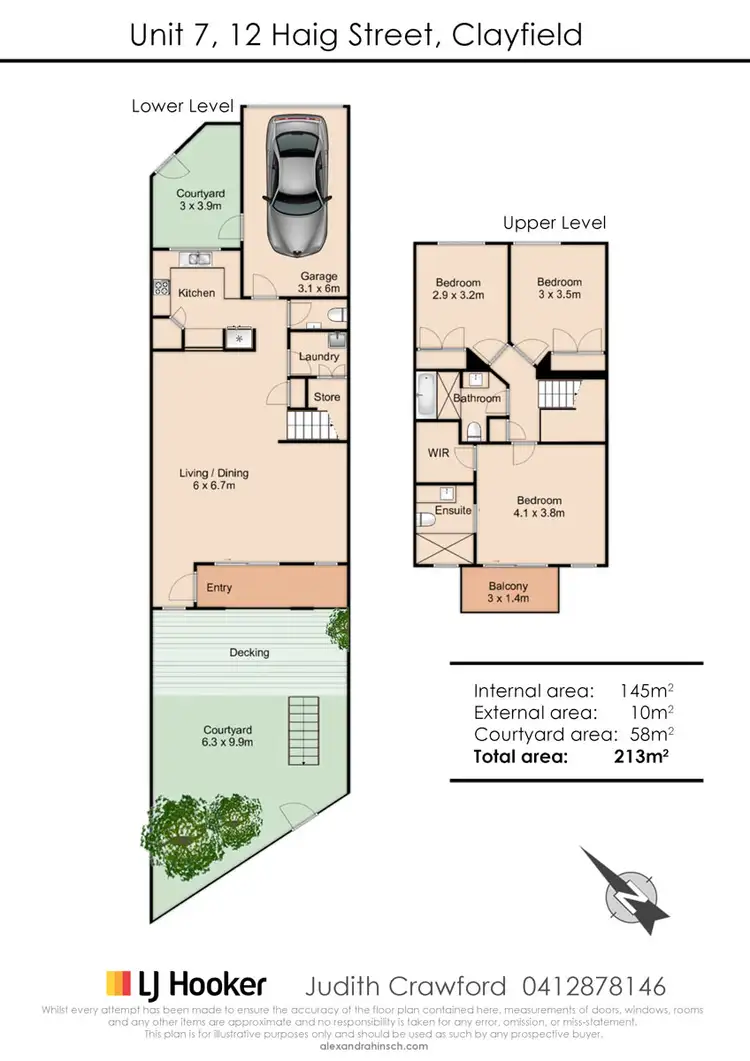 Floorplan of Homely townhouse listing, 7/12 Haig Street, Clayfield QLD 4011