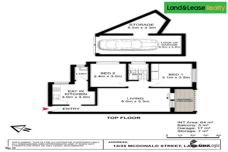 Floorplan of Homely unit listing, 13/35 Macdonald street, Lakemba NSW 2195