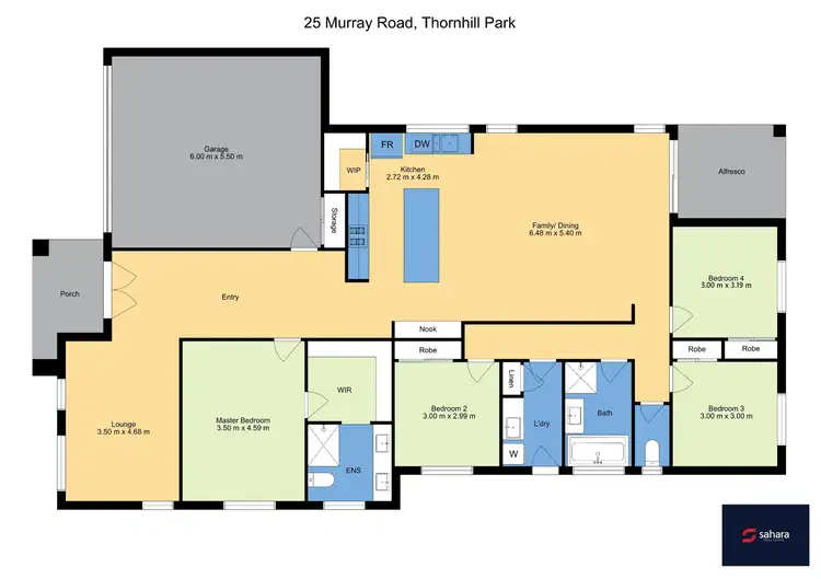 Floorplan of Homely house listing, 25 Murray Rd, Thornhill Park VIC 3335