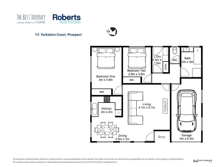 Floorplan of Homely house listing, 1/1 Yorkshire Court, Prospect TAS 7250