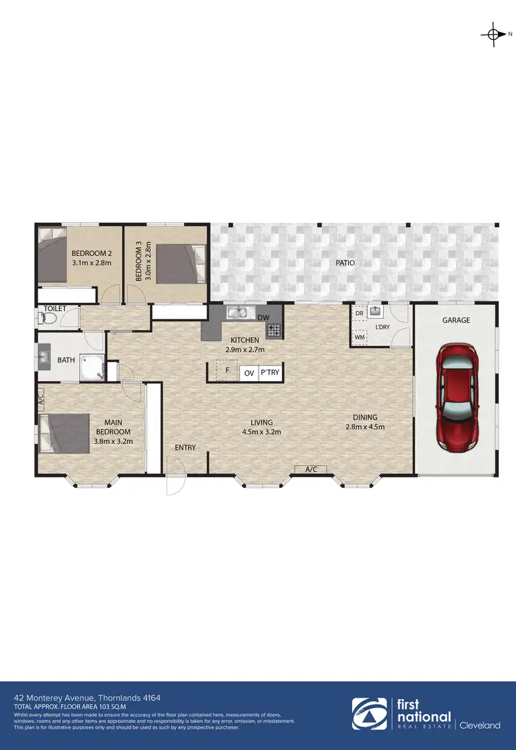 Floorplan of Homely house listing, 42 Monterey Avenue, Thornlands QLD 4164