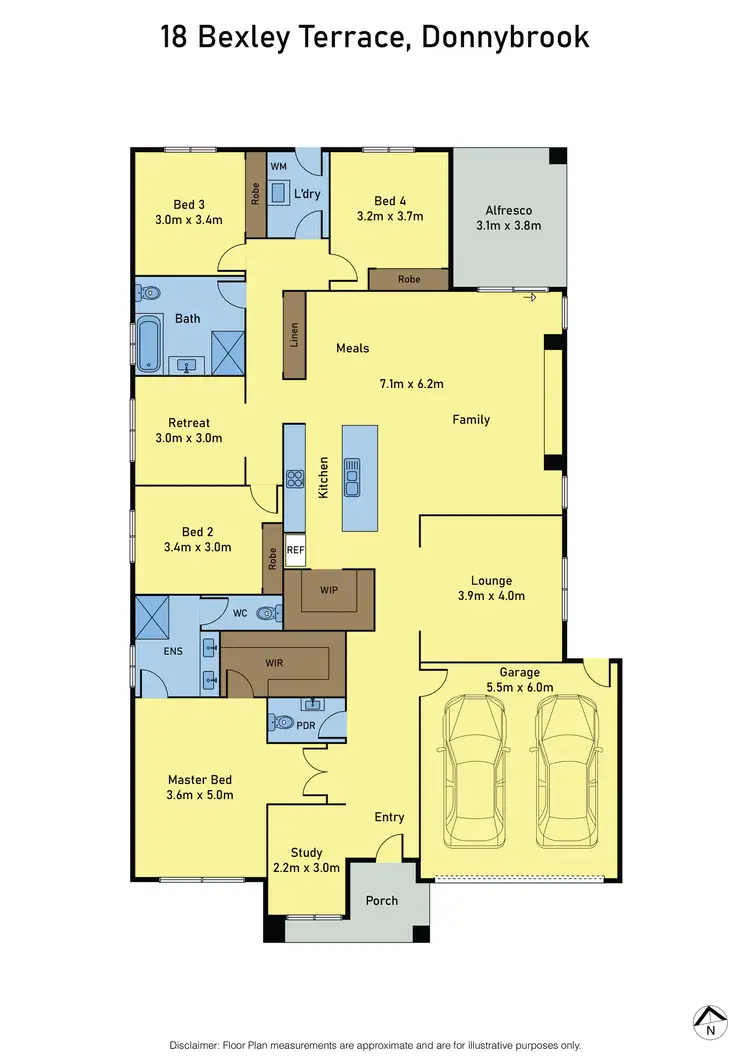 Floorplan of Homely house listing, 18 Bexley Terrace, Donnybrook VIC 3064