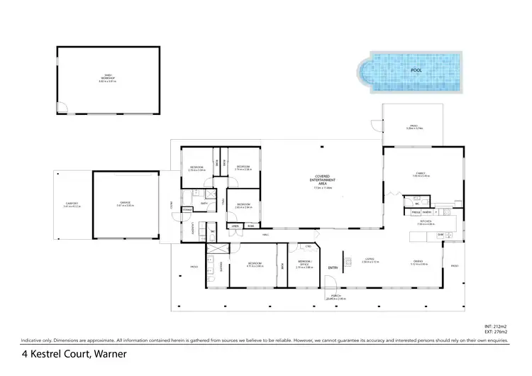 Floorplan of Homely house listing, 4 Kestrel Court, Warner QLD 4500