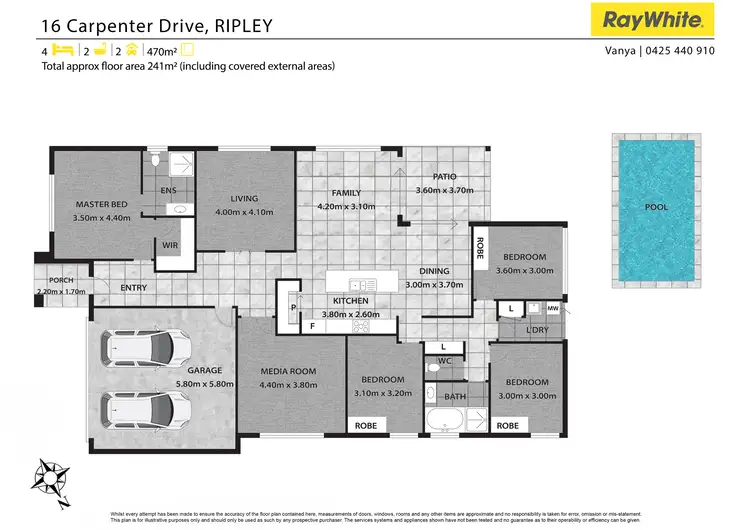 Floorplan of Homely house listing, 16 Carpenter Drive, Ripley QLD 4306