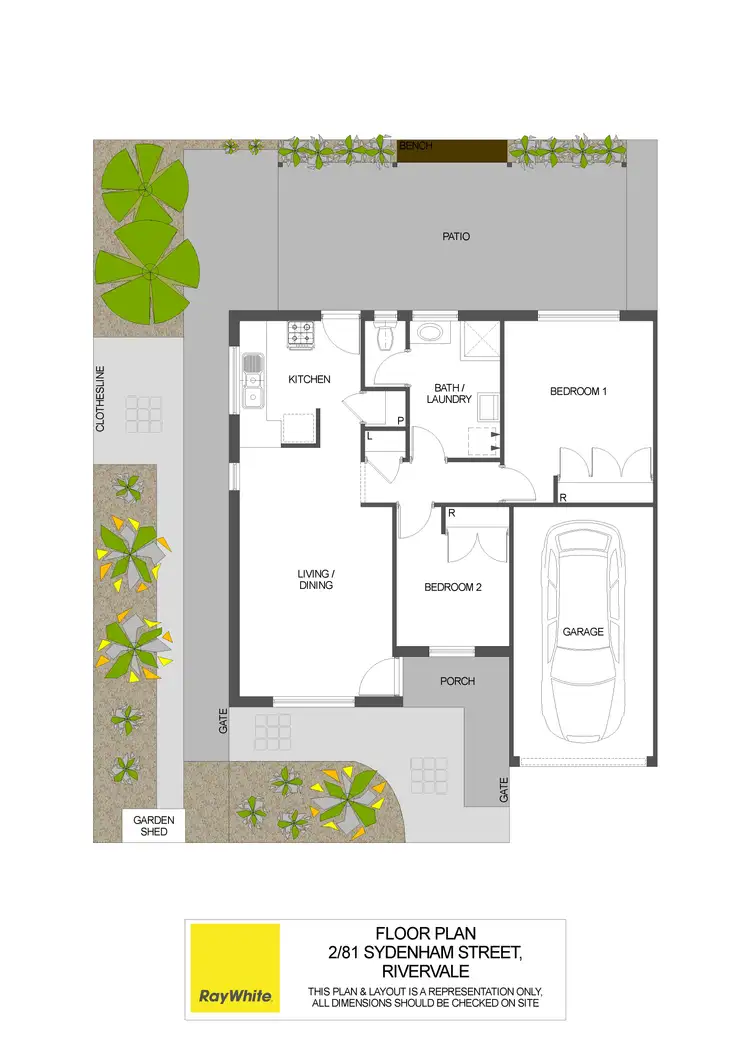 Floorplan of Homely villa listing, 2/81 Sydenham Street, Rivervale WA 6103