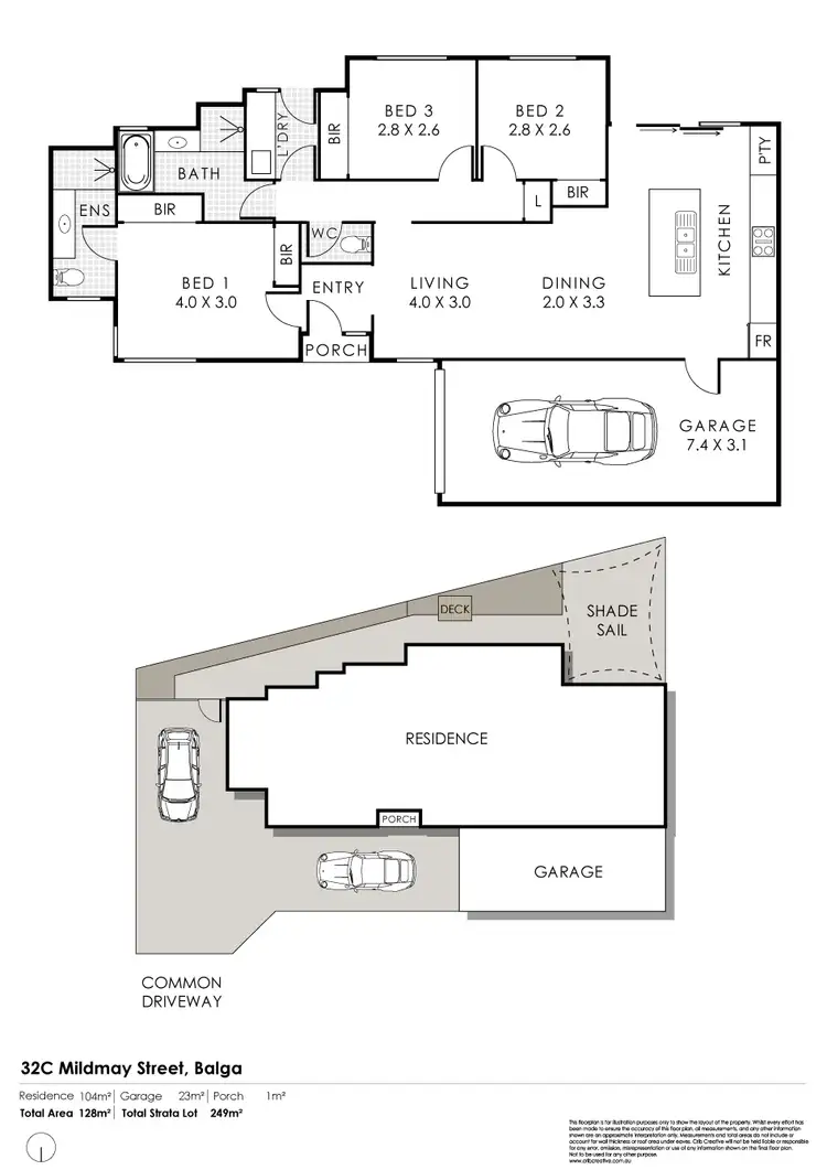 Floorplan of Homely villa listing, 32C Mildmay Street, Balga WA 6061