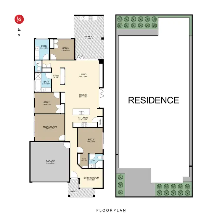 Floorplan of Homely house listing, 28 Village Circuit, Gregory Hills NSW 2557