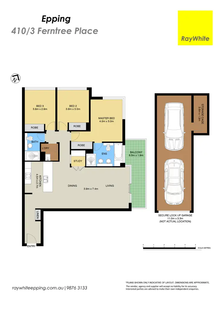 Floorplan of Homely apartment listing, 410/3 Ferntree Place, Epping NSW 2121