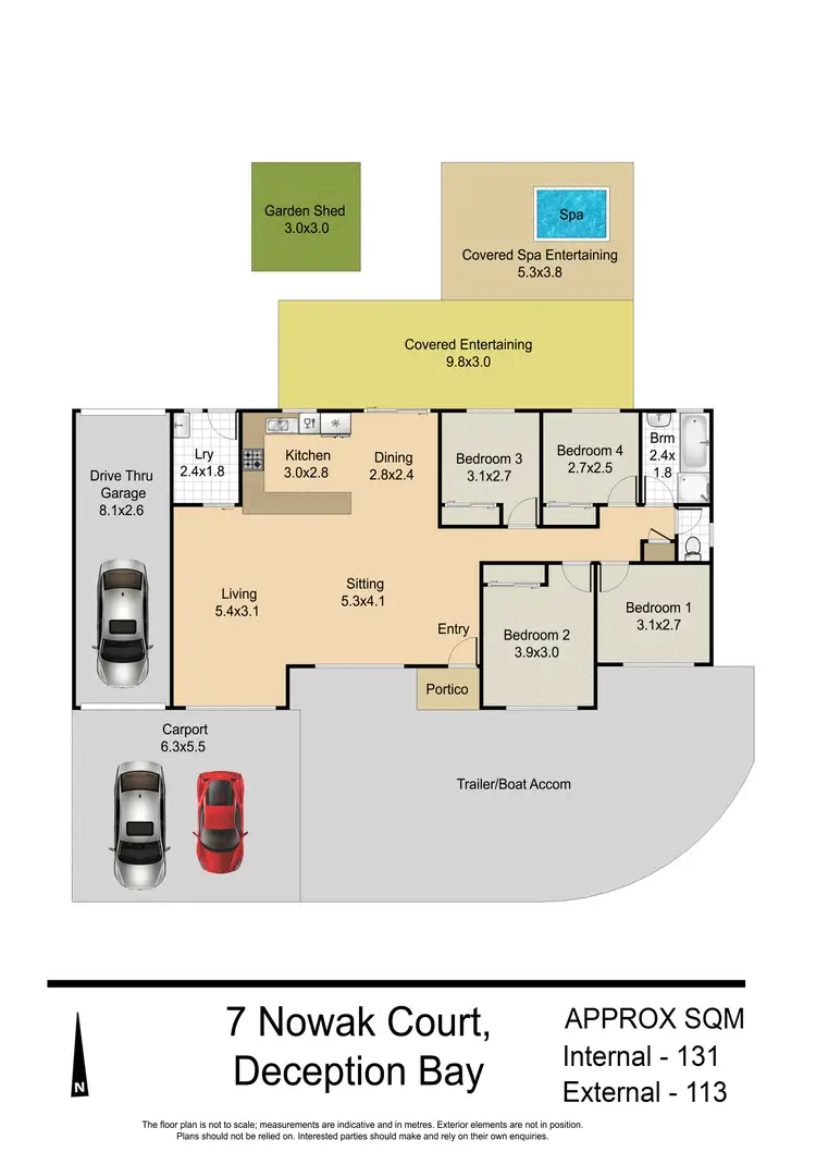 Floorplan of Homely house listing, 7 Nowak Court, Deception Bay QLD 4508