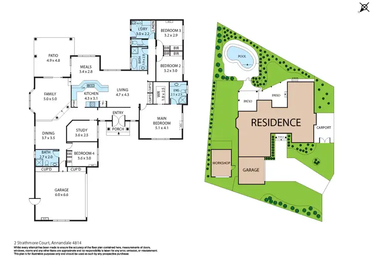 Floorplan of Homely house listing, 2 Strathmore Court, Annandale QLD 4814