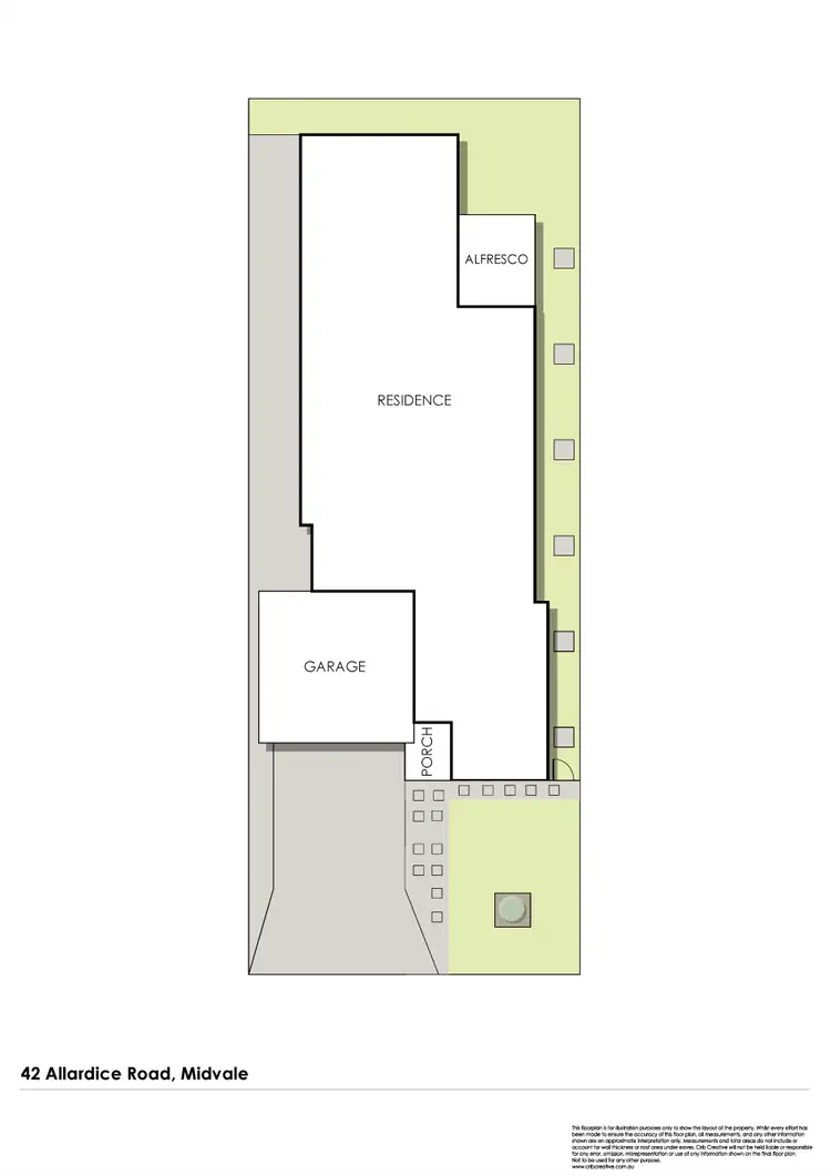 Floorplan of Homely house listing, 42 Allardice Road, Midvale WA 6056