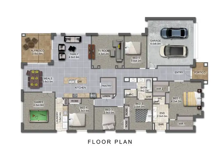 Floorplan of Homely house listing, 11 Dempster Place, Leneva VIC 3691