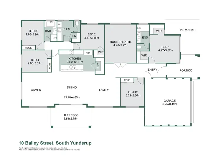 Floorplan of Homely house listing, 10 Bailey Street, South Yunderup WA 6208