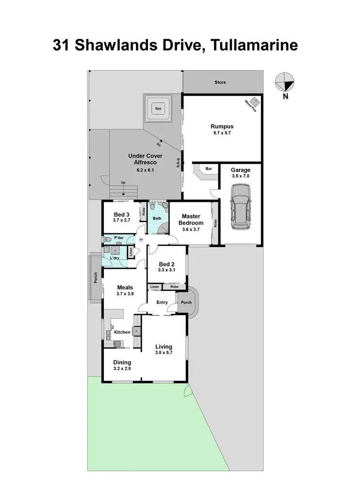 Floorplan of Homely house listing, 31 Shawlands Drive, Tullamarine VIC 3043
