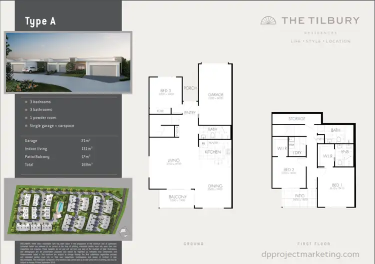 Floorplan of Homely townhouse listing, 64/1 Tilbury Rise, Upper Coomera QLD 4209