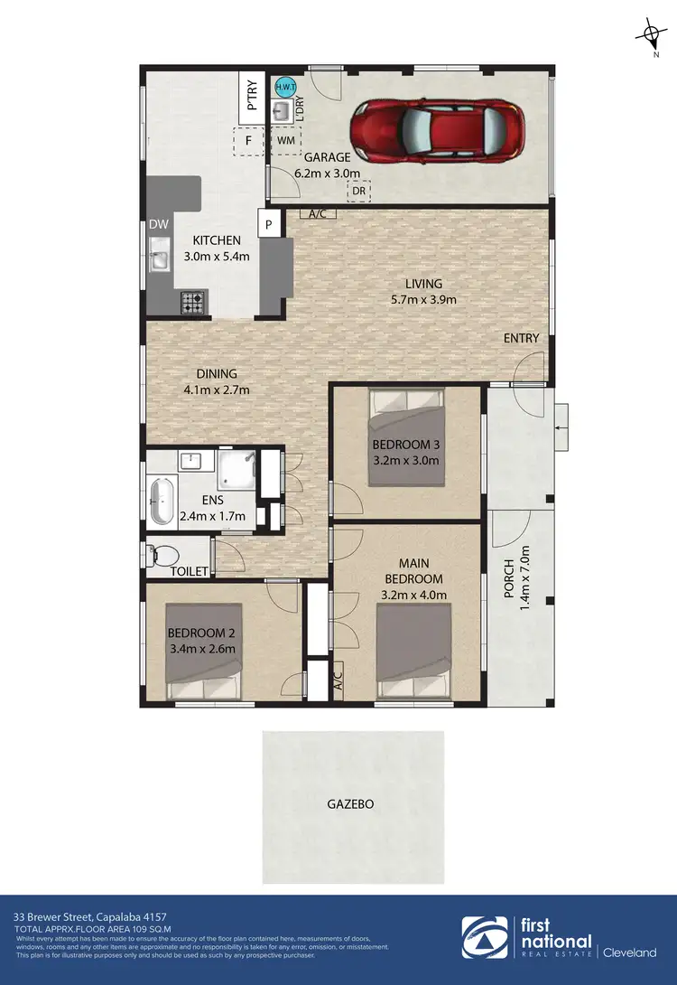 Floorplan of Homely house listing, 33 Brewer Street, Capalaba QLD 4157
