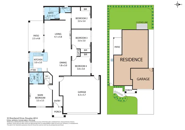 Floorplan of Homely house listing, 35 Riverbend Drive, Douglas QLD 4814