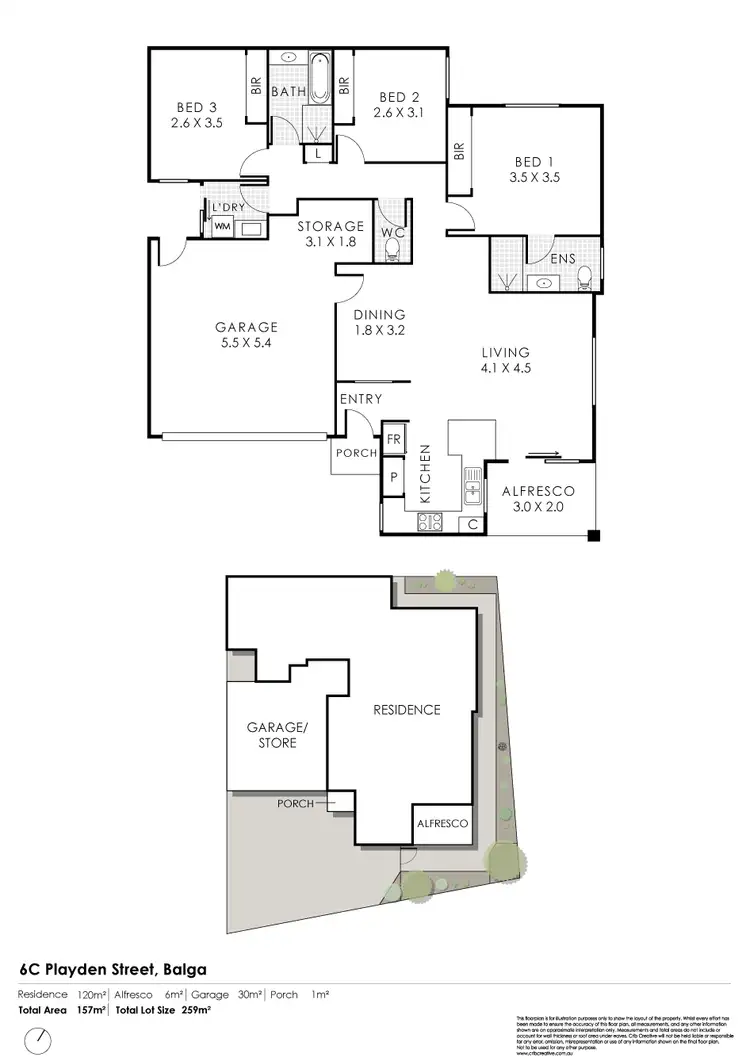 Floorplan of Homely villa listing, 6C Playden Way, Balga WA 6061